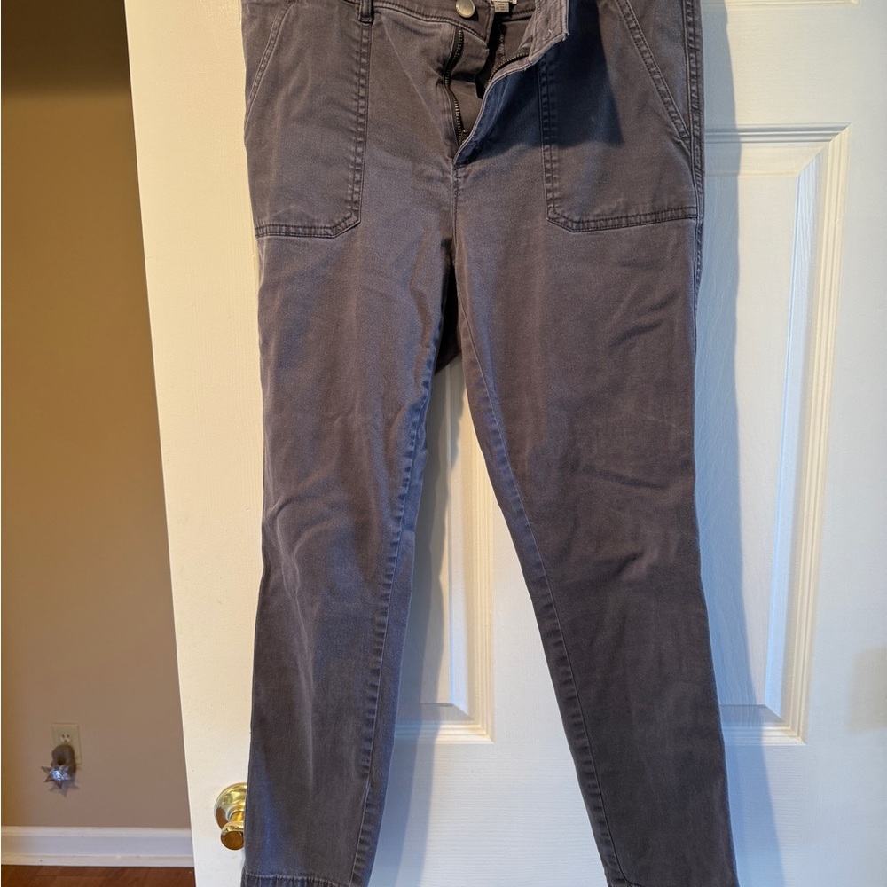 Gray Casual Pants